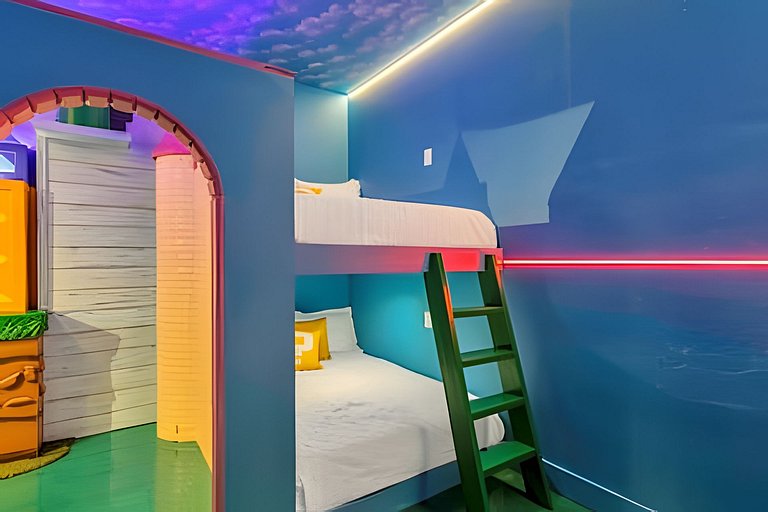 Dream Mansion: 10 Themed Bedrooms & Home Theater